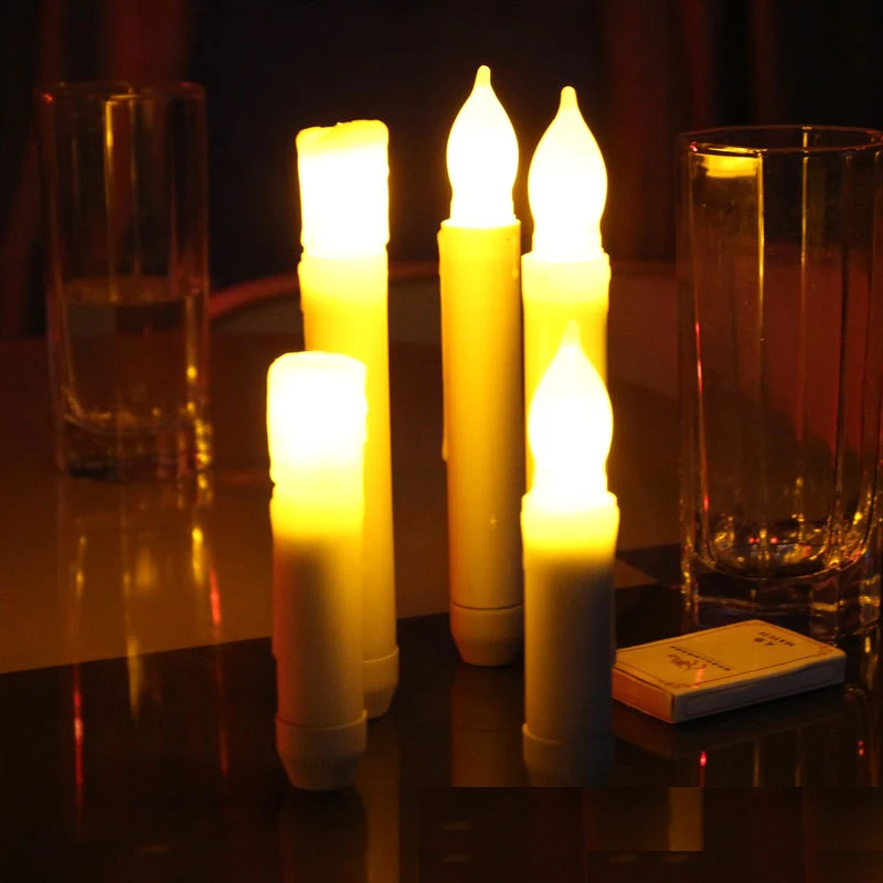 12 шт./компл. на батарейках Электрический светодиодный столб свечи мерцающий
