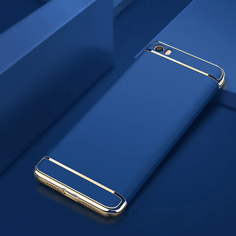 3IN1 Прохладный Футляр Для Сяо Mi Ми 5S чехол полное покрытие Пластик защиты Тонкий