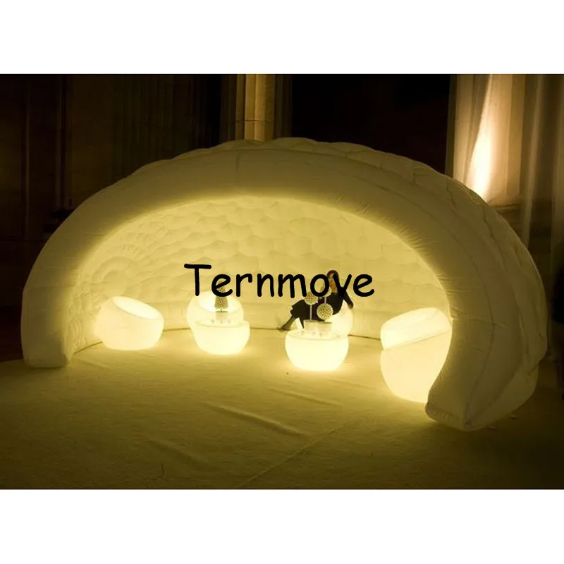 Полунадувная купольная палатка надувная Луна для свадьбы вечерние