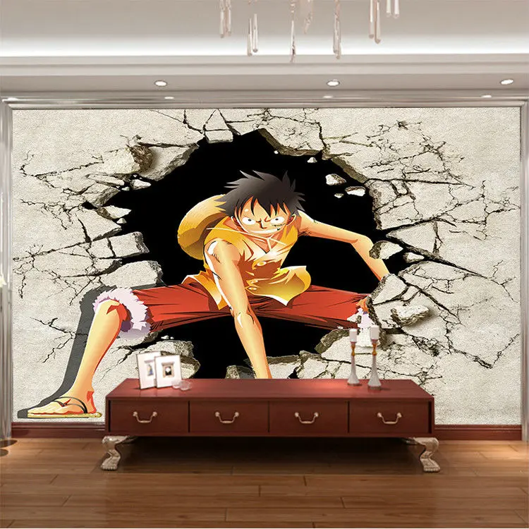 

Японское аниме фото обои One piece luffy обои на заказ 3D настенные фрески для детей мальчиков Спальня художественный дизайн декор комнаты Пираты