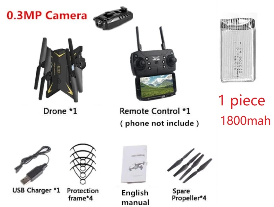 480P Camera KY601s Дроны с камерой HD 1080 P складной Квадрокоптер WiFi FPV живой Вертолет Hover Dron Com камера 20 минут Летающий гоночный Дрон - Цвет: 480P Camera