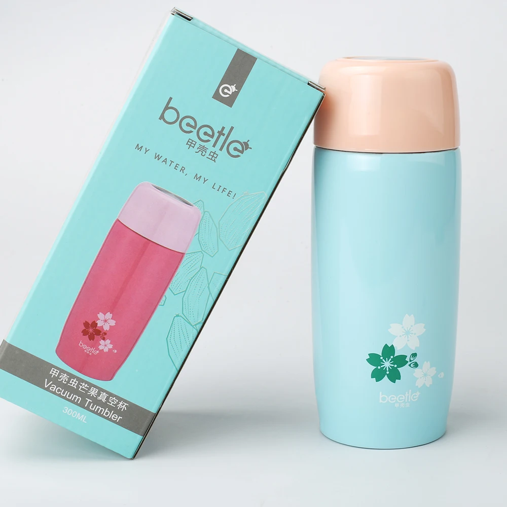 Жук 300ml Mini кружка термос чашка термосы дорожный для кофе изоляции 304