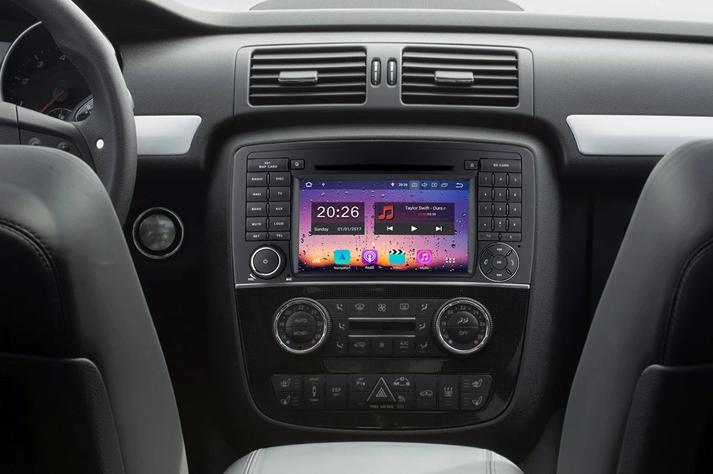 5 USB порт Восьмиядерный Android 9,0 4GB ram автомобильный dvd-плеер для Mercedes Benz R Class W251 R280 R300 R320 R350 R500 gps Радио DSP