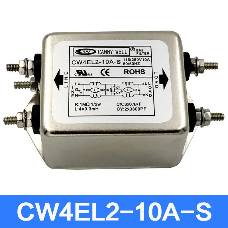 GZLOZONE CANNYWELL CW4EL2 S более двухступенчатый EMI Мощность фильтр 10A/20A/30A L10 25|Усилители
