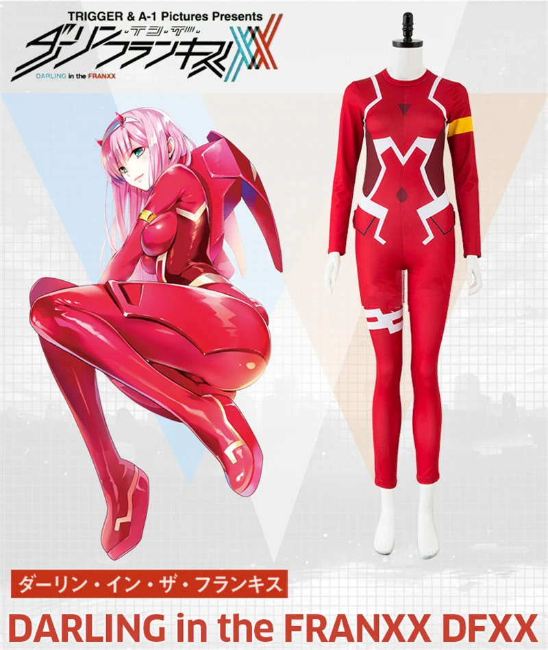 DARLING in the FRANXX DFXX ZERO TWO 02 национальная команда маскарадный костюм комбинезоны