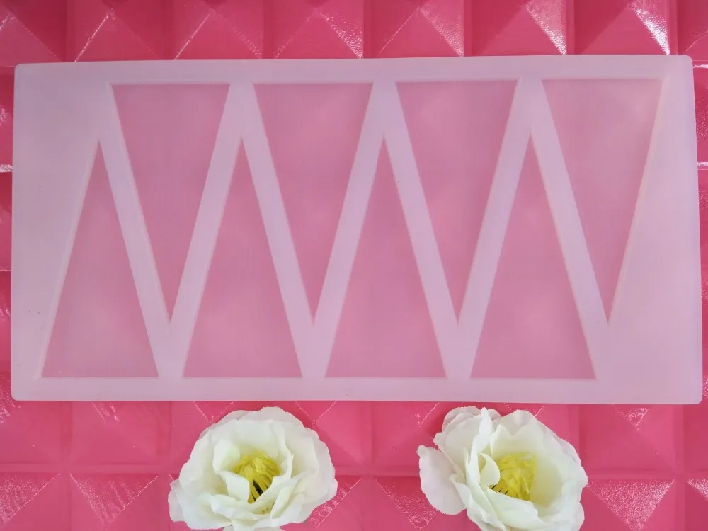 Формы для украшения торта силиконовые треугольные инструменты изготовления