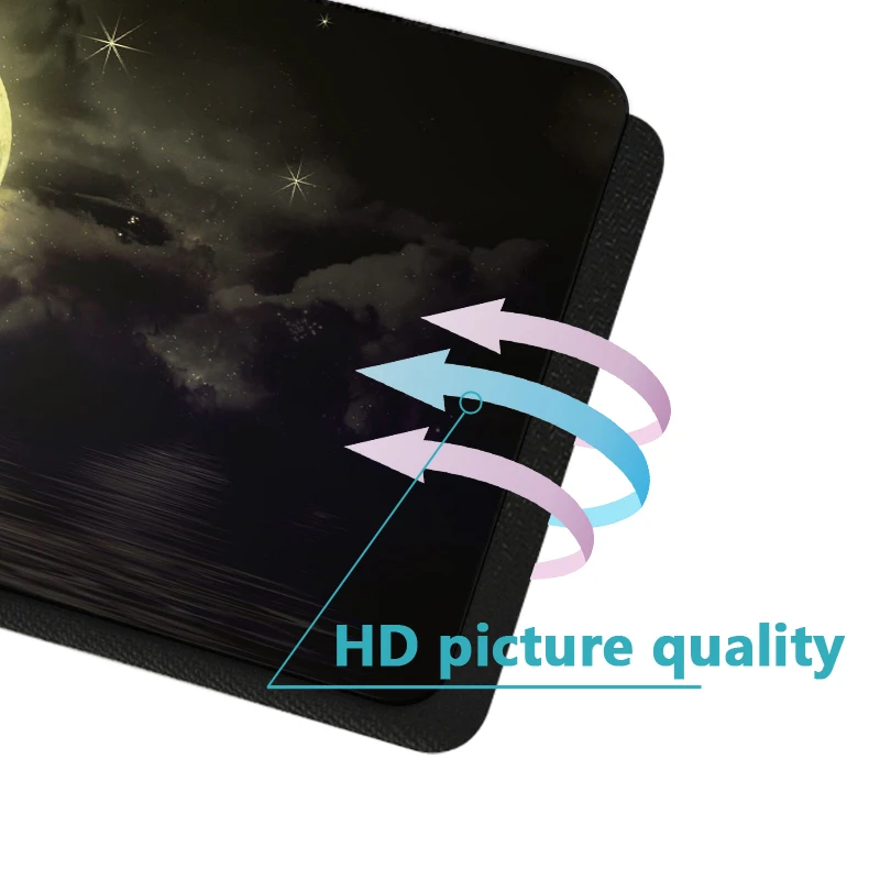 QQQRGB 80X40 коврик для мыши с изображением красивой Луны в море высокое качество
