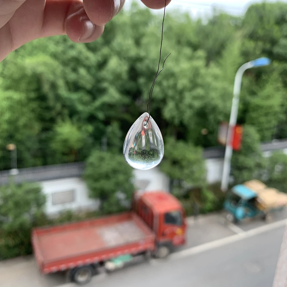 Новая капля воды Suncatcher Гладкий кристалл кулон люстра с хрустальными подвесками часть бисера Центр прозрачного стекла украшения DIY поставка