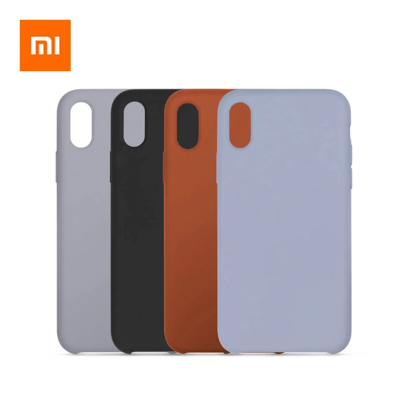 Жидкий силиконовый чехол для телефона Xiaomi удобный мягкий сенсорный карамельного