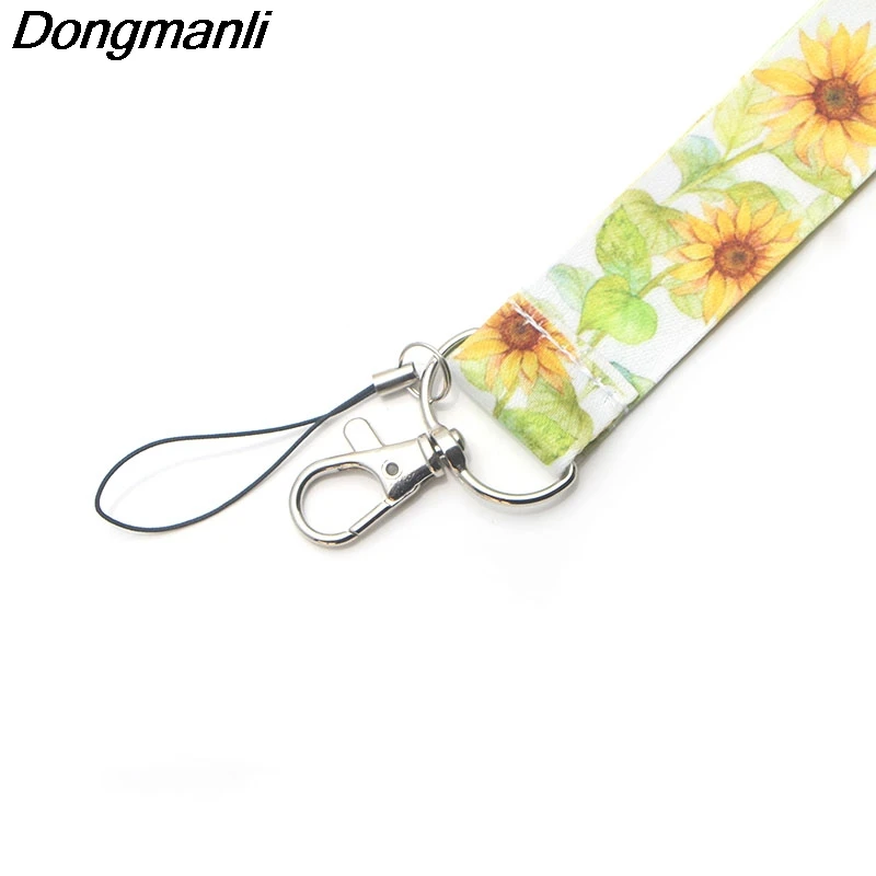 P3538 Dongmanli Подсолнух брелок Lanyards Id бейдж держатель ID карта Пропуск Тренажерный зал