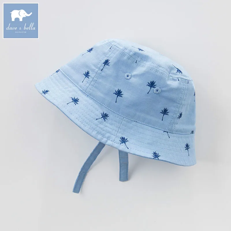 DBA6428-H dave bella summer baby boys print hat children bucket cap | Детская одежда и обувь