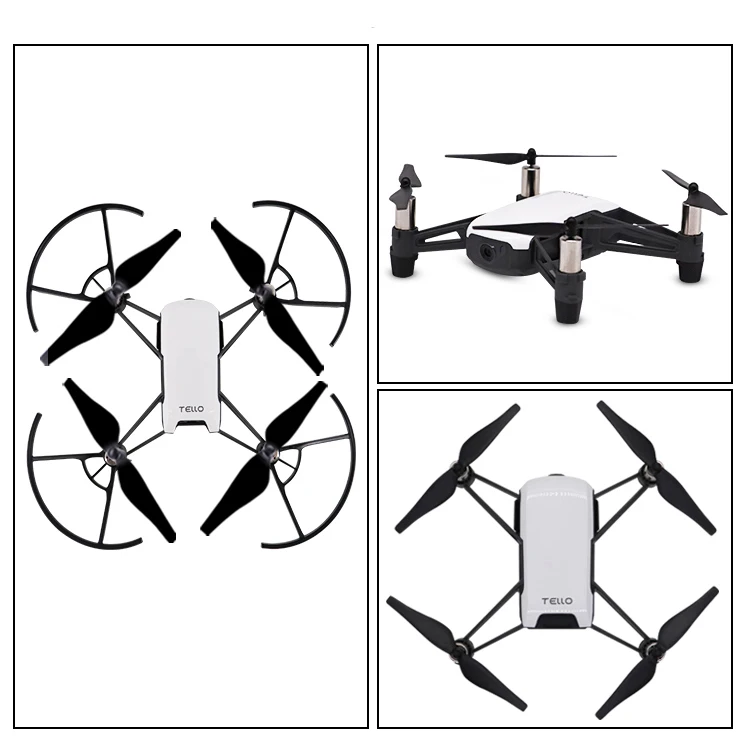Лопасти для мини дрона + зажим батареи Защитная защита пропеллера DJI Tello FPV