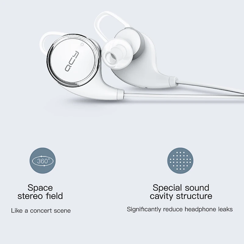 QCY QY8 Беспроводные спортивные наушники вкладыши bluetooth с защитой от пота APTX