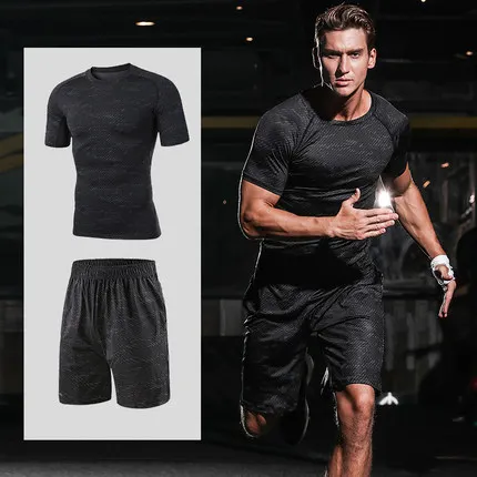 Костюм мужской спортивный Быстросохнущий повседневный эластичный топ с