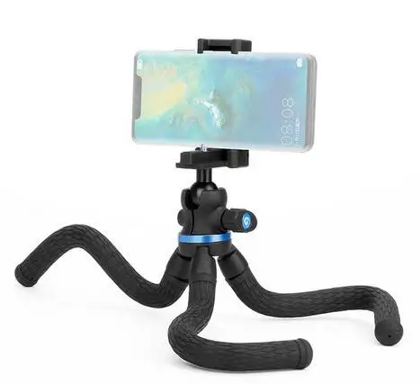 Only Tripod TT20S Гибкая камера DSLR штатив с телефона держатель для Canon sony Nikon Вертикальная стрельба Телефон осьминог штатив 2 в 1 - Цвет: Only Tripod
