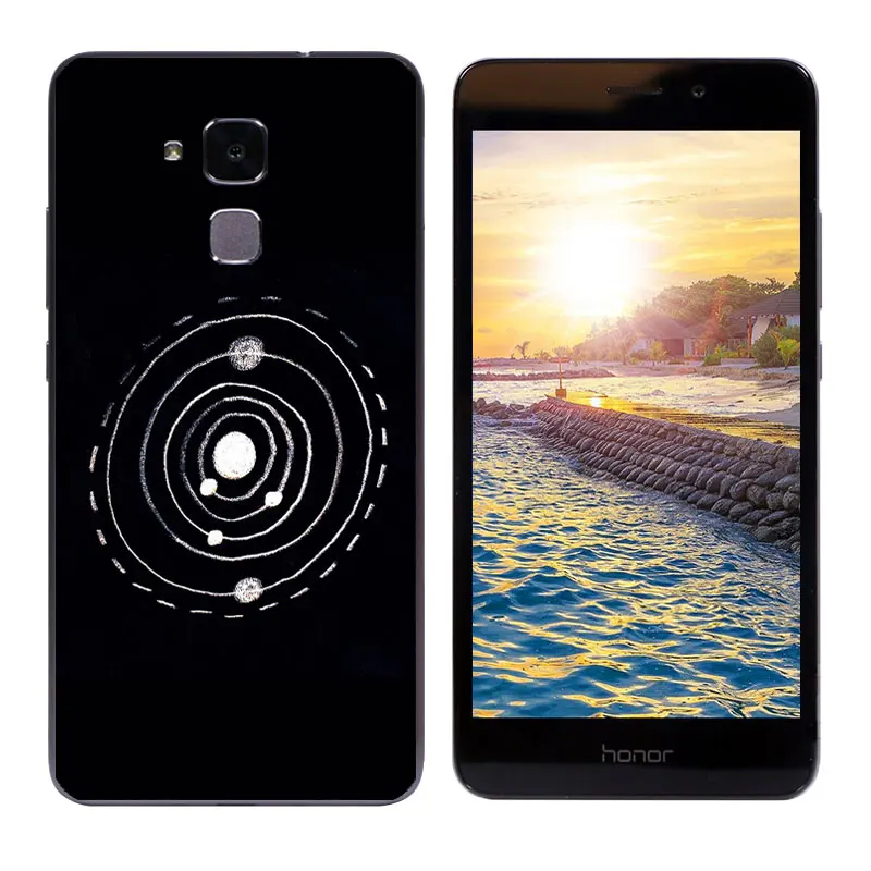 Мягкий силиконовый чехол для Huawei Honor 5C/7 Lite/GT3 5 2 дюйма с принтом большого пистолета