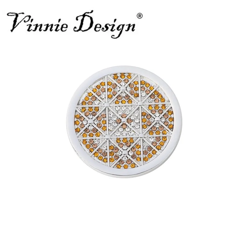 Vinnie дизайнерские ювелирные изделия 33 мм Клио серебряный цвет тонированная