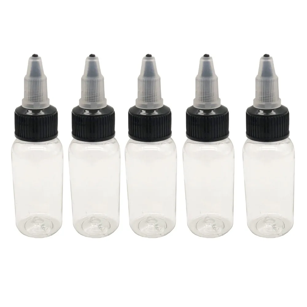 EZ Tattoo Empty Twistable Bottle Ink Cups 1 OZ for Pigment Twist Cap 5 Bottles/Lot | Красота и здоровье