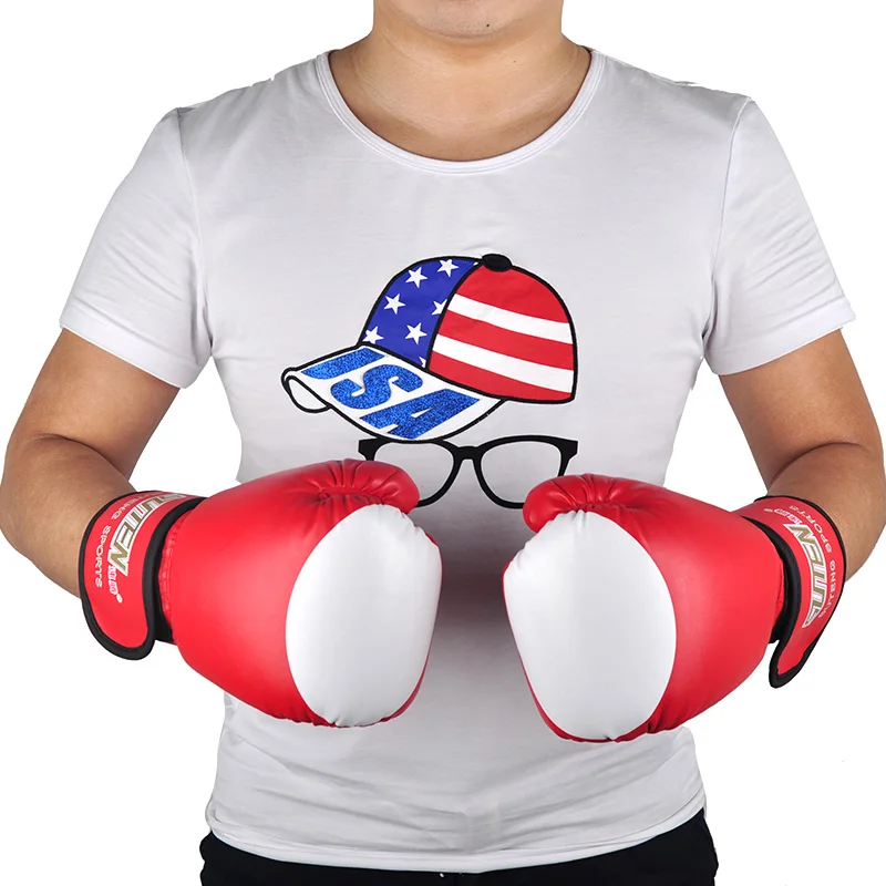 Бренд пу боксерские перчатки Кожа Кикбоксинг MMA тренировочное оборудование