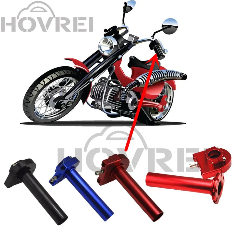 Универсальные алюминиевые ручки с ЧПУ для мотоцикла 22 мм 7/8 дюйма|throttle twist grip|cnc