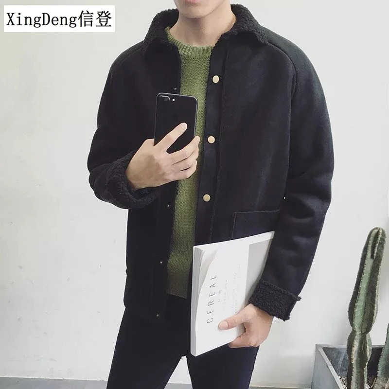 XingDeng зимняя модная куртка для мужчин теплое пальто с хлопковой подкладкой