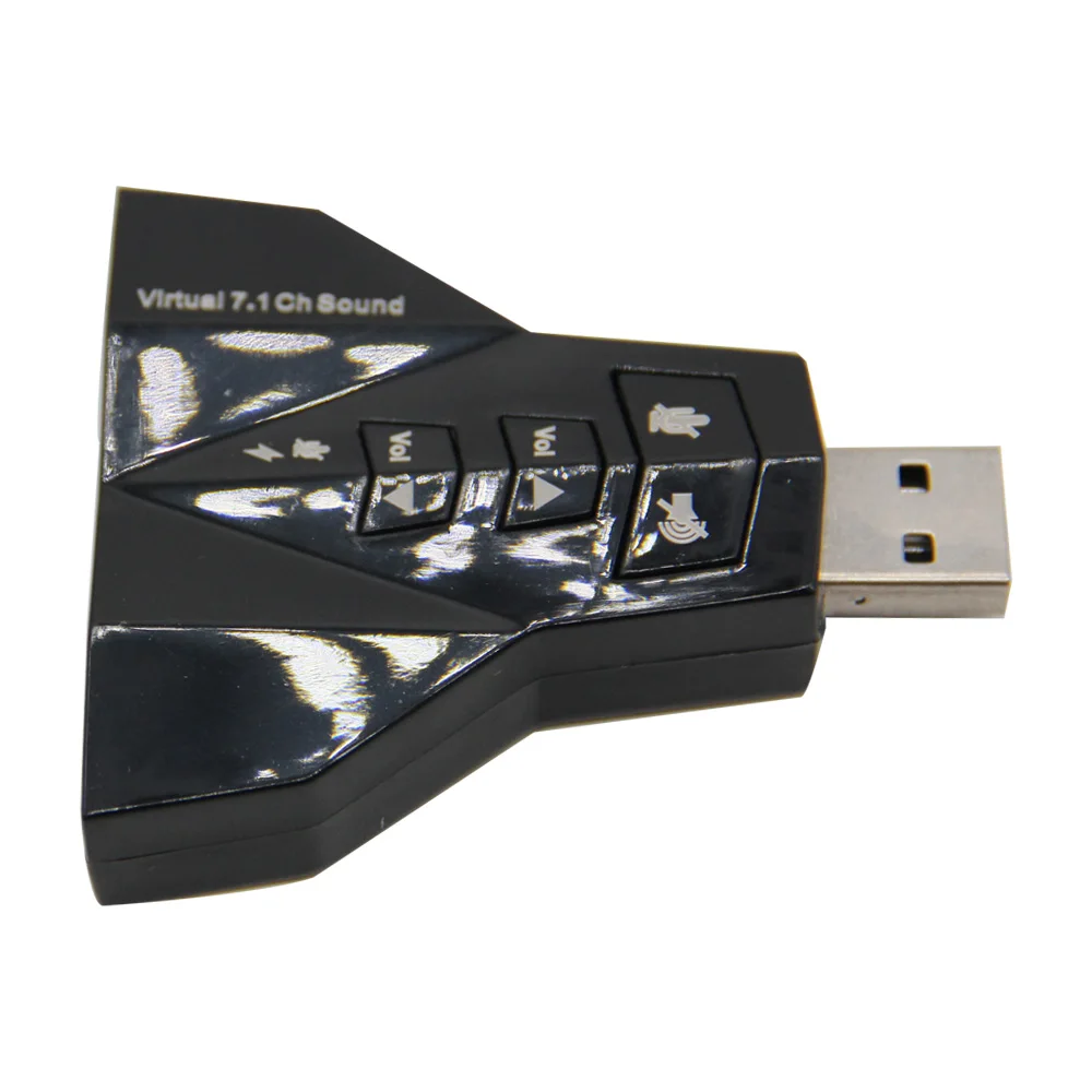 Высококачественная внешняя 7 1 канальная USB 3D Звуковая карта аудио для ноутбука ПК