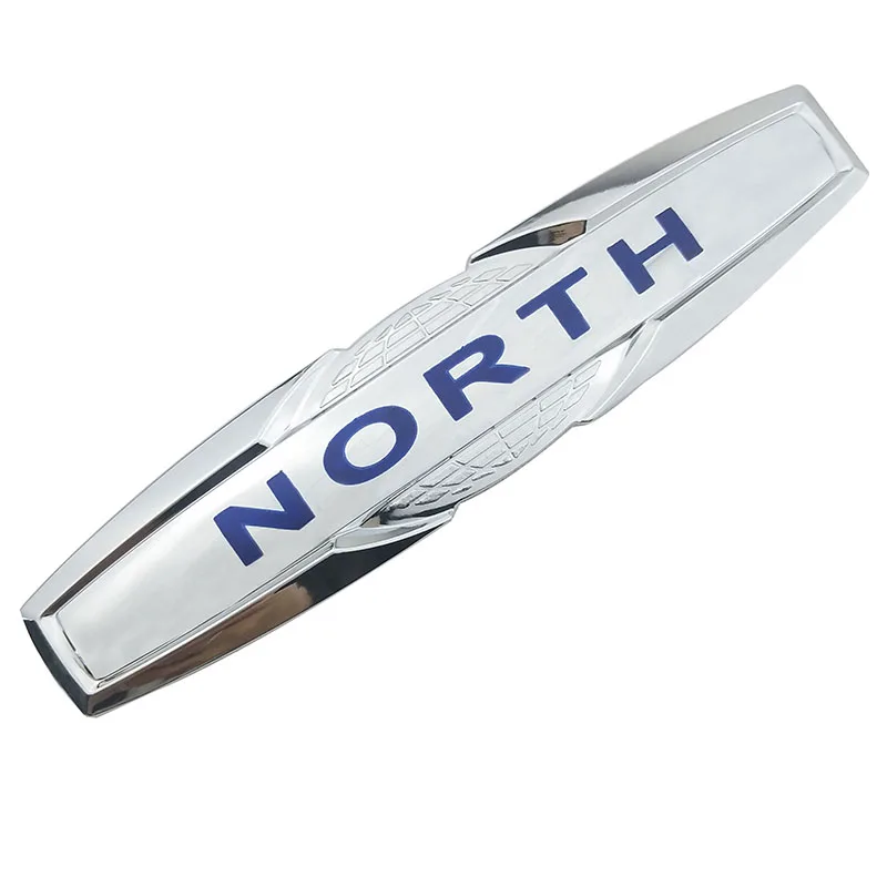 Северная долгота синий логотип хром серебристый автомобиль эмблемы Fender