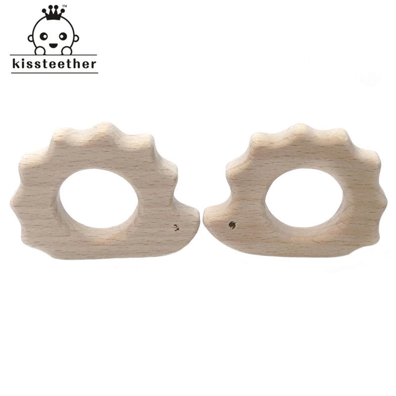 Бук деревянный Ежик натуральные ручной работы деревянные Прорезыватель для