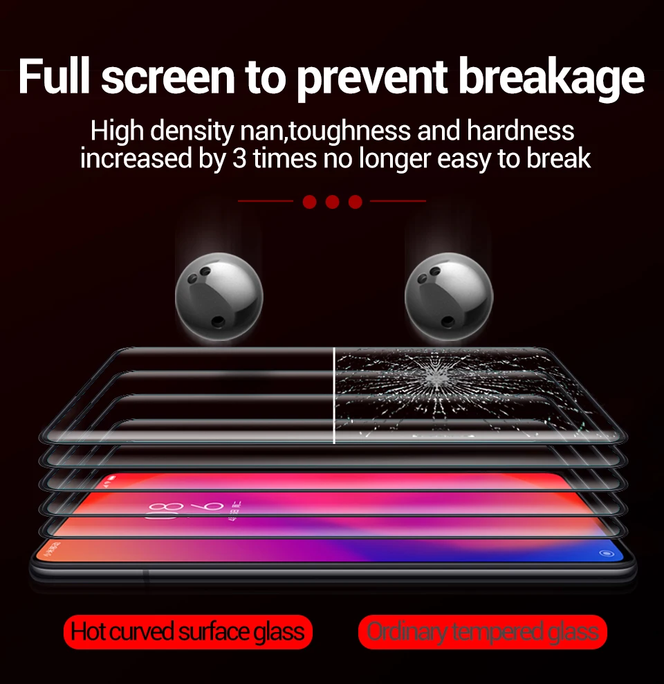 2 шт 9D стекло Xiao mi Red mi K20 Pro закаленное стекло для защиты экрана на Xio mi Red mi Note 7 6 Pro Red mi 6A 9t 9 SE 8 lite A2 стекло