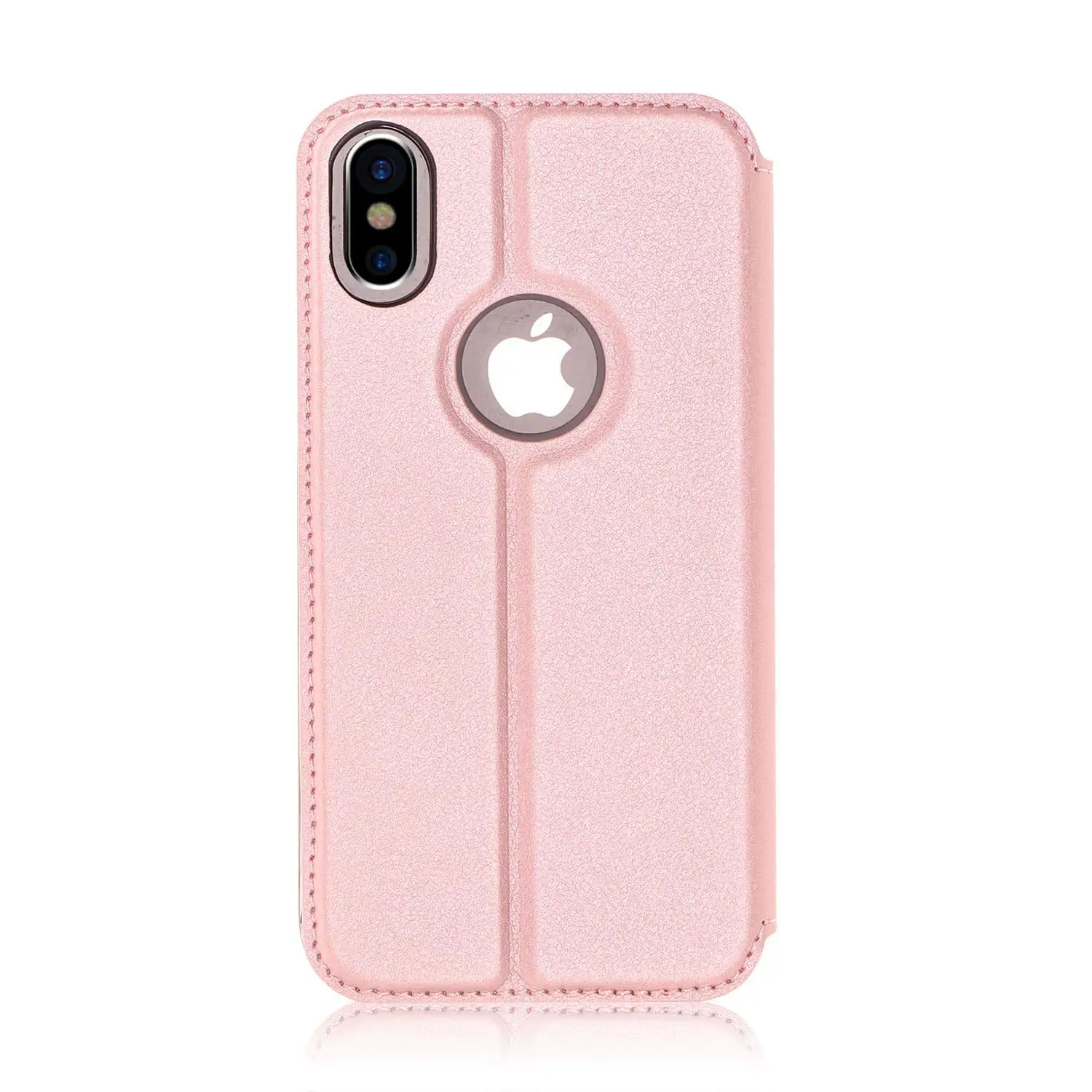 Чехол для iPhone X s (5 8 &quot) XS Max PU кожаный флип Роскошный Открытый вид окна магнитный