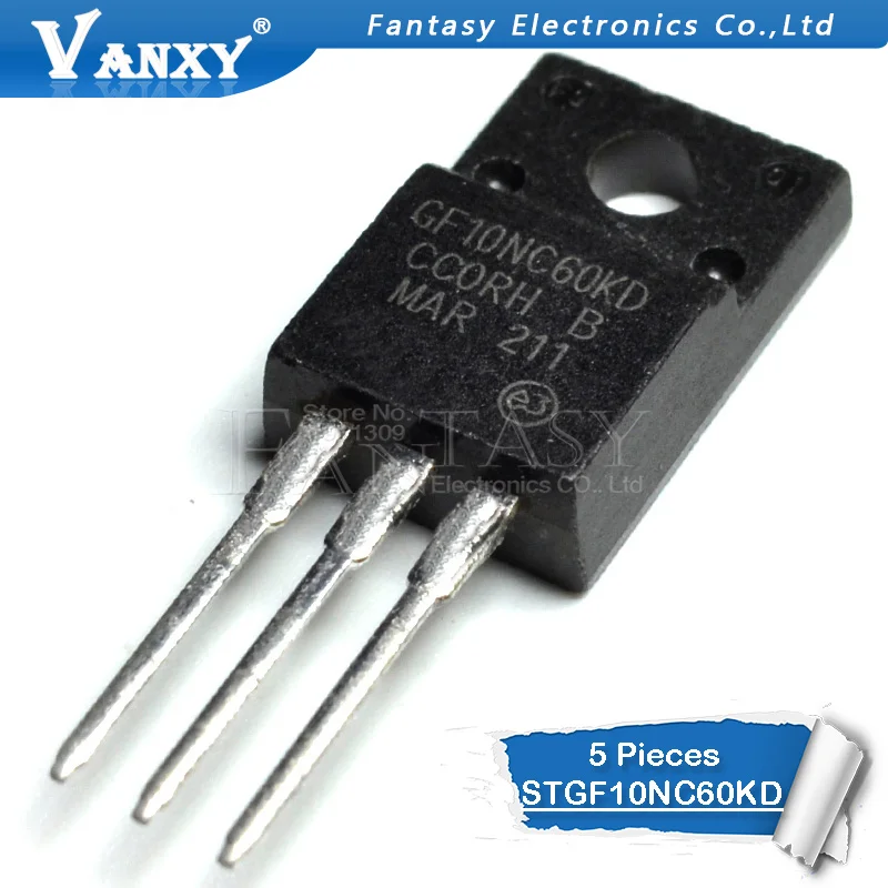 5 шт. GF10NC60KD TO-220F STGF10NC60KD TO-220 GF10NC60 10NC60 STGF10NC60 STGF19NC60KD GF19NC60KD STGF19NC60 | Электронные