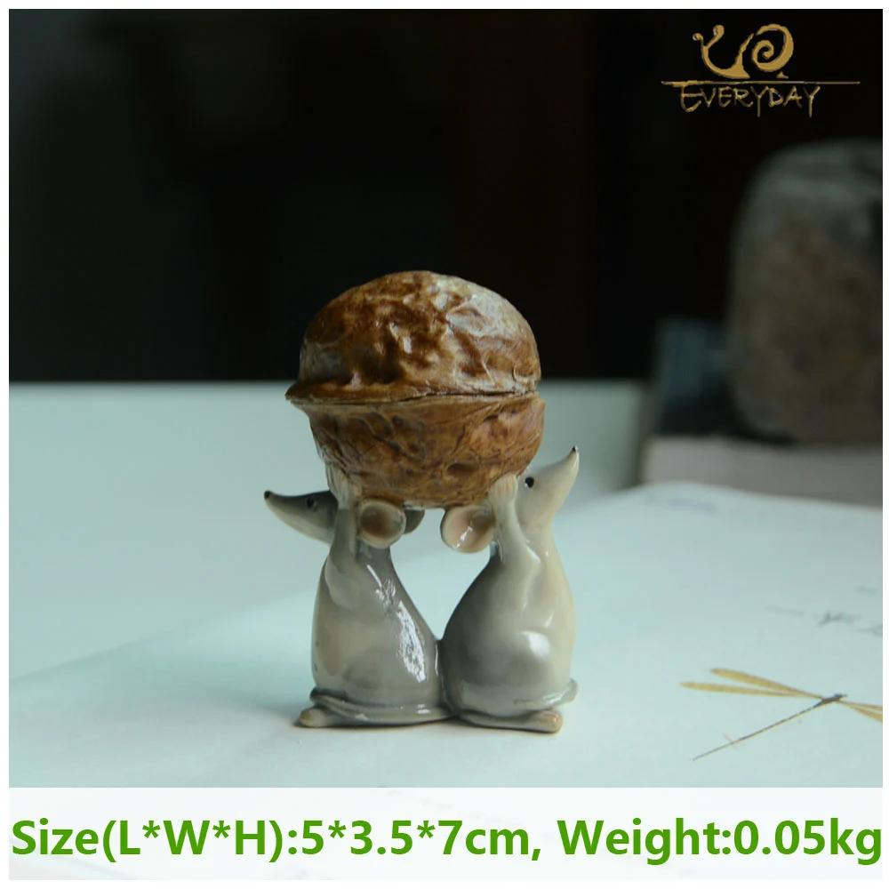 

Мышь из смолы для повседневной коллекции, крыса, мультяшная фигурка феи, сад, миниатюры, настольное украшение