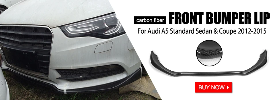 Углеродного волокна/FRP автомобиль передний бампер спойлер для Audi A5 Стандартный седан хэтчбек купе 4 двери 2012