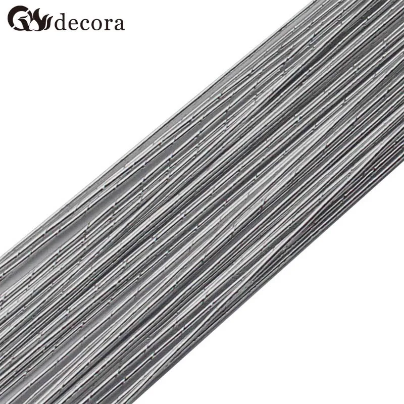 DECORA 22# зеленый цвет ПВХ покрытием железная проволока нейлон чулок цветок аксессуар(50 шт./лот