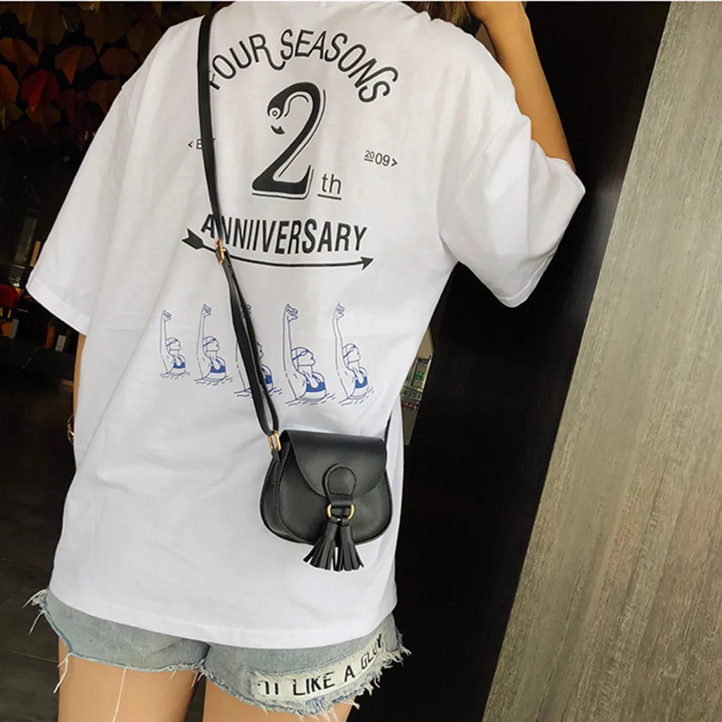 Новинка 2019 дикая и модная женская однотонная сумка через плечо сумка-мессенджер