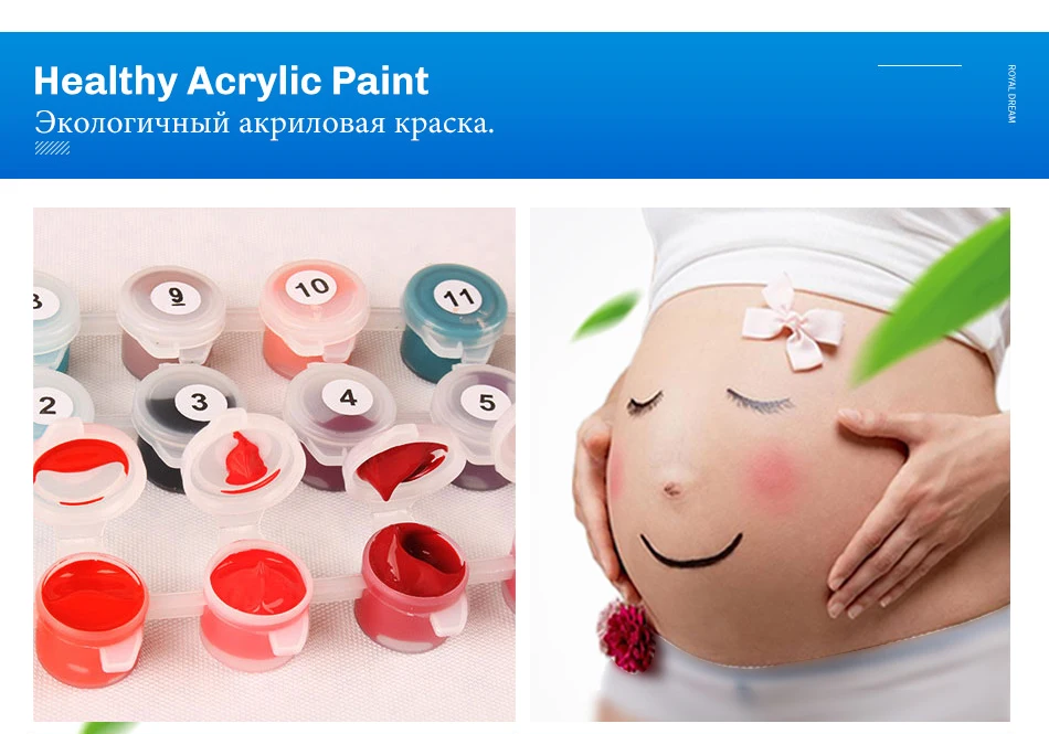 ROYALDREAM Сексуальная Татуированная Красота DIY картина маслом по номерам настенная живопись Акриловая картина маслом на холсте домашний декор для гостиной