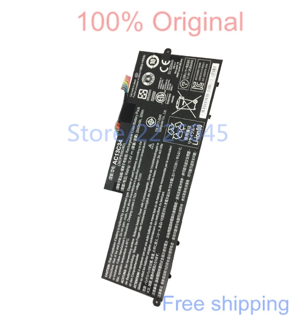 Новый Ноутбук Батареи AC13C34 (11.4 В 2640 мАч 30Wh) для Acer Aspire E3-111 E3-112 V5-122P Серии KT.00303.005