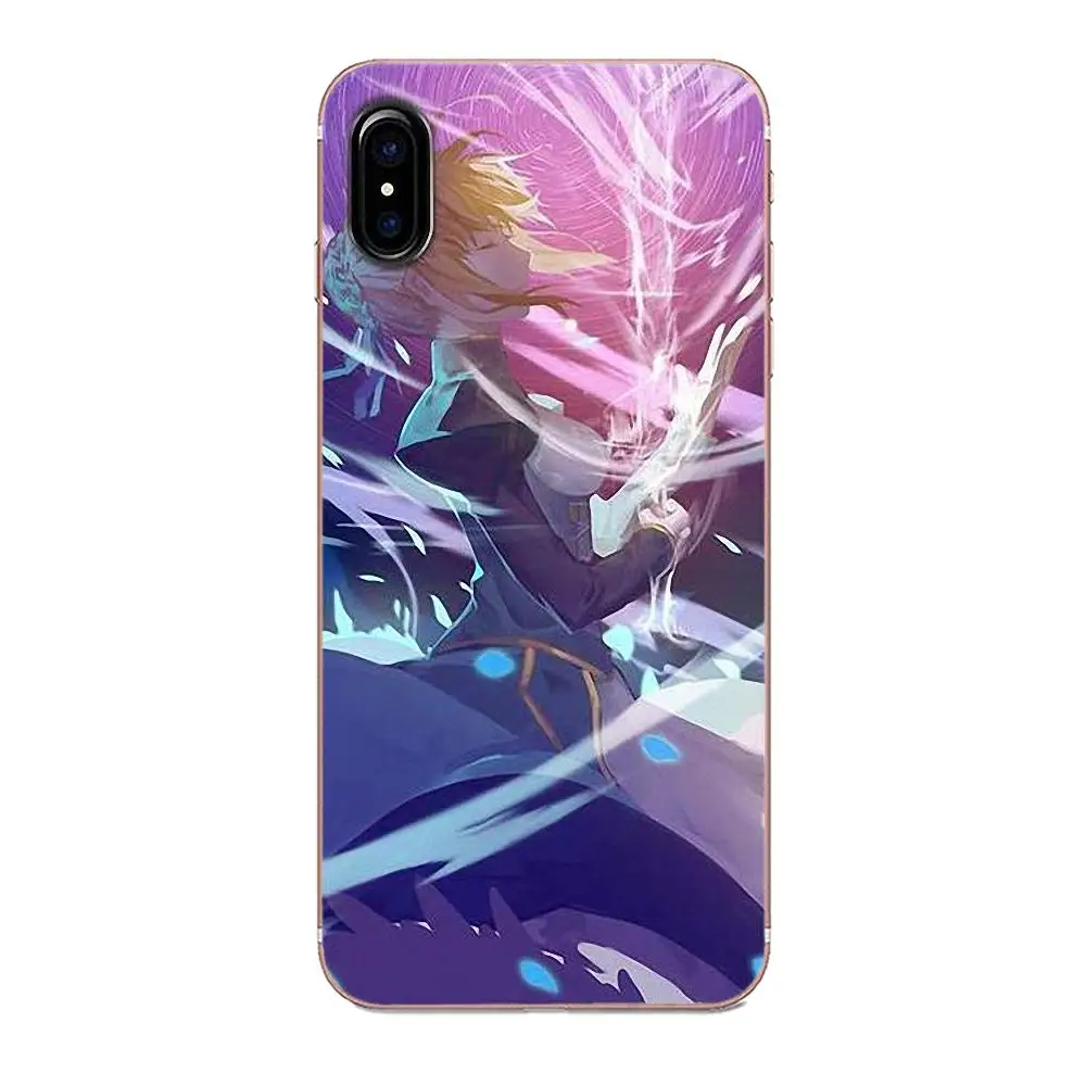 Аниме Fate Stay Night Saber Мягкий ТПУ чехол-накладка с принтом для Huawei P8 P9 P10 P20 P30 Mate 7 8 9 10 20