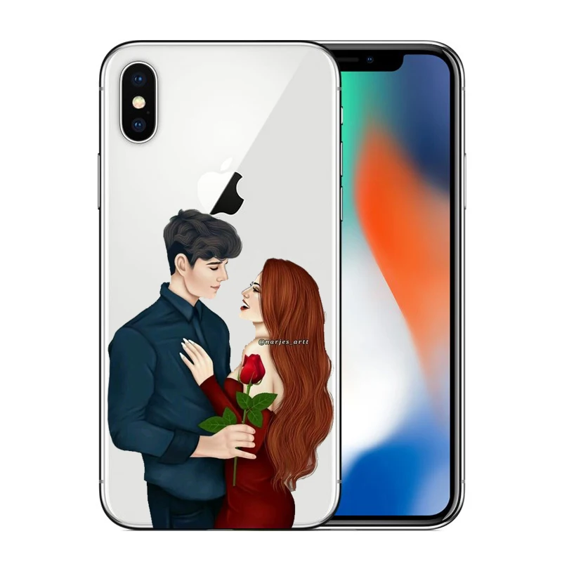 Черный Чехол для мобильного телефона best friend forever lovers для iphone 6 6S 7 8 Plus 5S 5 SE X XR XS Max 10 - Цвет: Черный
