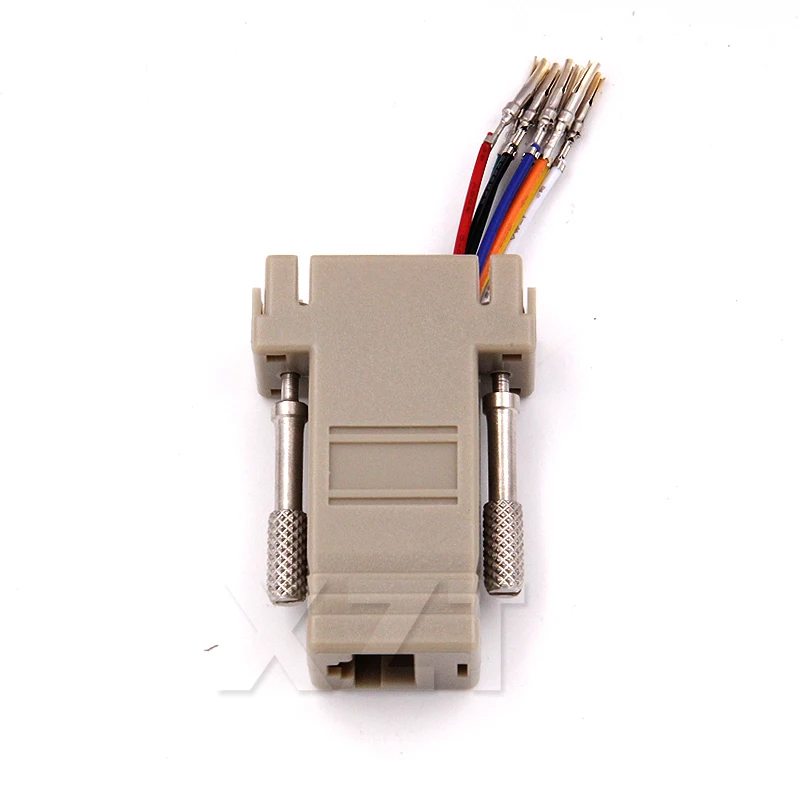 Высококачественный адаптер DB9 мама к RJ45 разъем rs232 модульная фреза rj45 db9 для