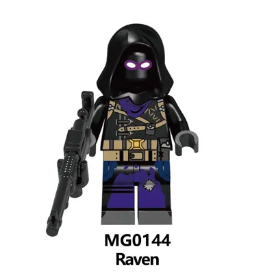 Шоколад Горячая игра Fortnight battle royale Jonesy Male Explorer Fortress night Skull Trooper Kit друзья строительные блоки игрушки - Цвет: Шоколад