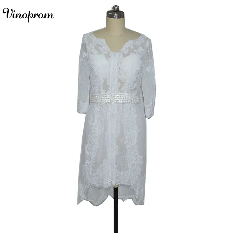 Дешевые белые шифоновые платья для Бала выпускников кружевные с аппликацией