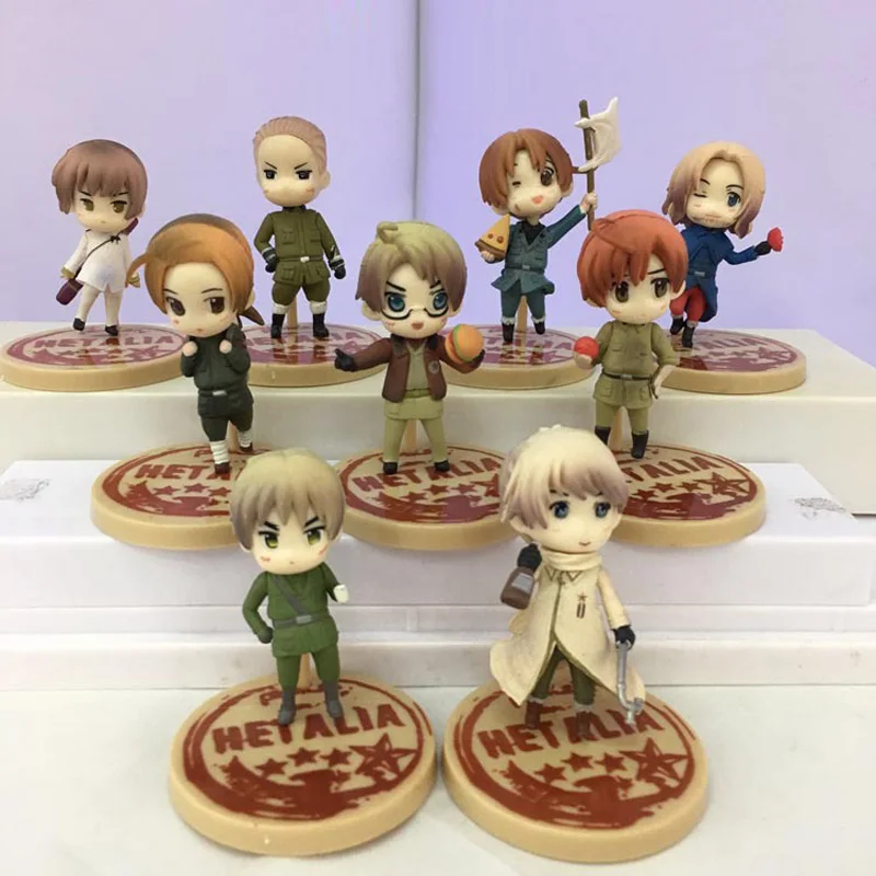 9 шт./компл. Axis Powers hetalia фигурки Косплей брелок/Базовая экшн фигурка коллекционные