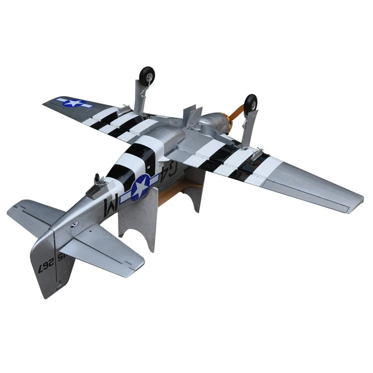 96 &quotMustang 100cc Масштаб RC самолет бензин АРФ модель самолета дерево Fix крыло США