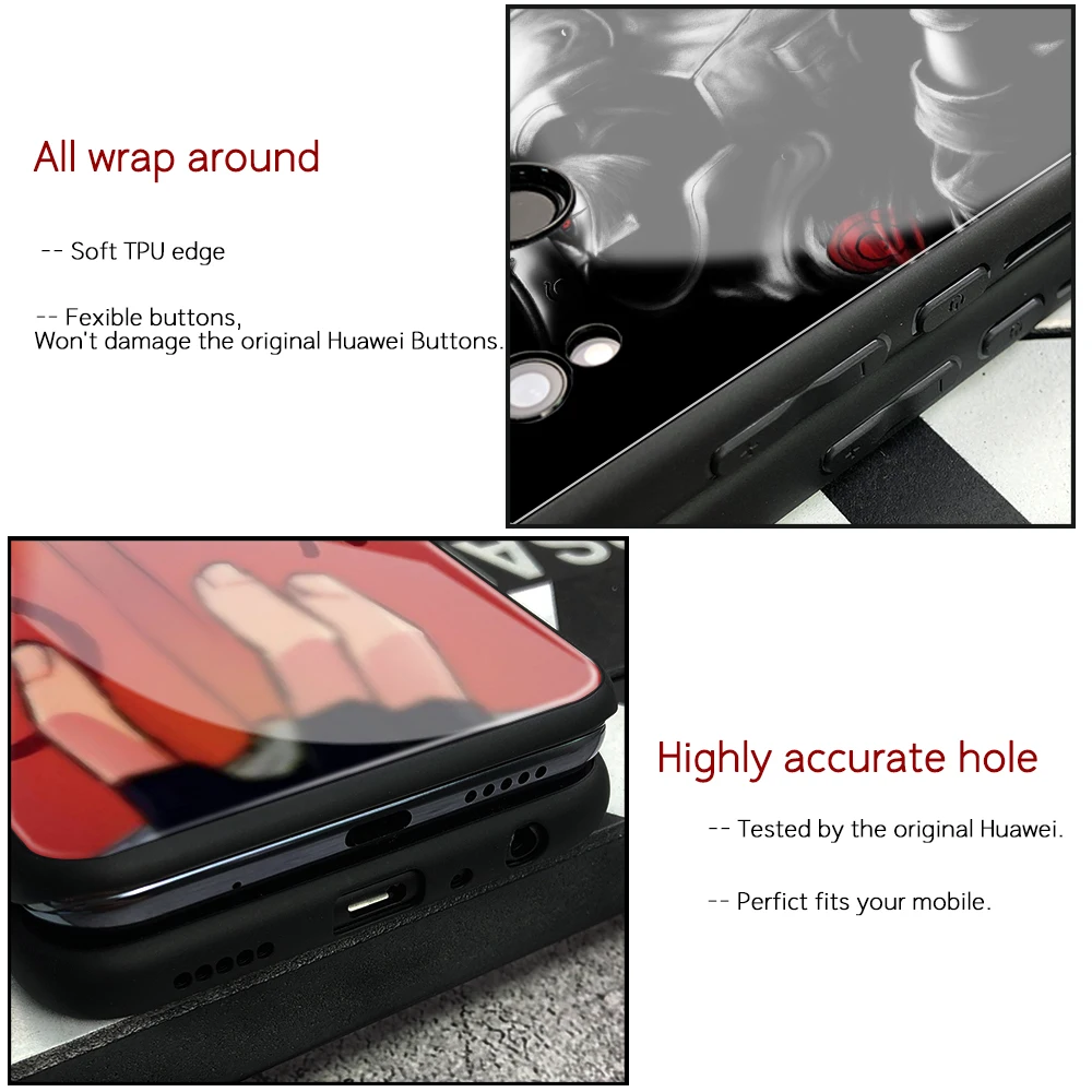 FinderCase для Huawei P10 чехол Наруто Какаси из закаленного стекла Mate 9 10 Pro P20 Honor V9 V10 Play Nova