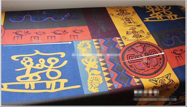 Хлопчатобумажная ткань x см Африканская Этническая для лоскутного шитья