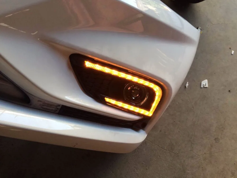 

Osmrk led drl daytime running light for Chevrolet cruze 2016-17 with dimmer function, wireless switch, yellow turn signal