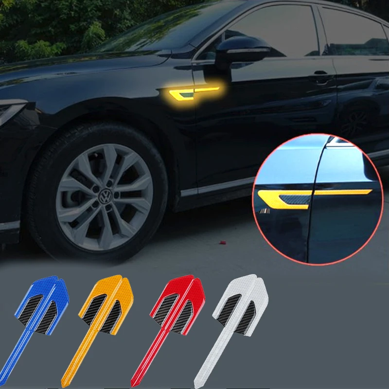 2 шт. крепления светоотражающей полоски Автомобильные наклейки отражающие ленты