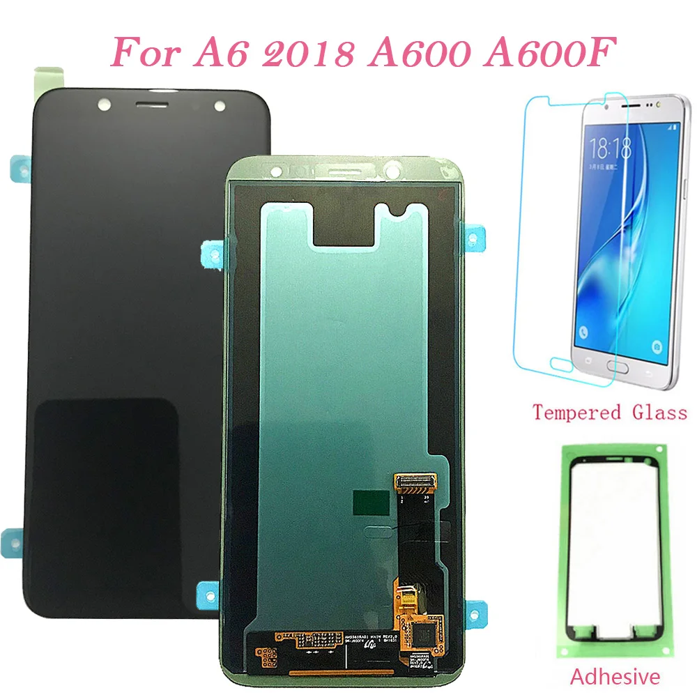 Оригинальный ЖК дисплей Экран для samsung Galaxy A6 2018 A600F A600FN Сенсорный экран планшета