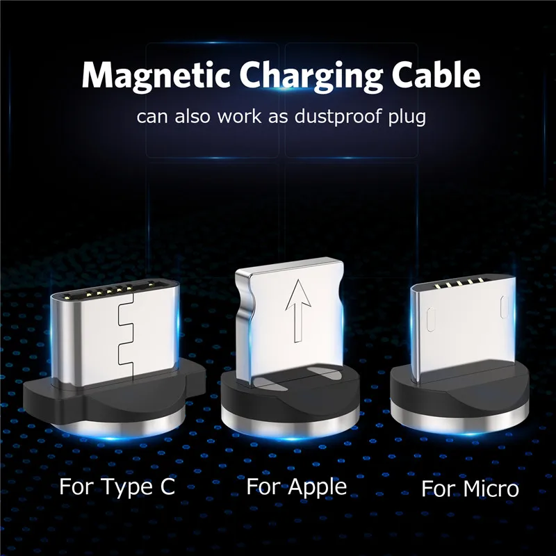 Moskado Магнитный Micro USB кабель для huawei P30 Pro type c Зарядка iPhone XS X 8 7 магнит Зарядное